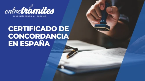 Certificado De Concordancia En Espa A Entre Tr Mites