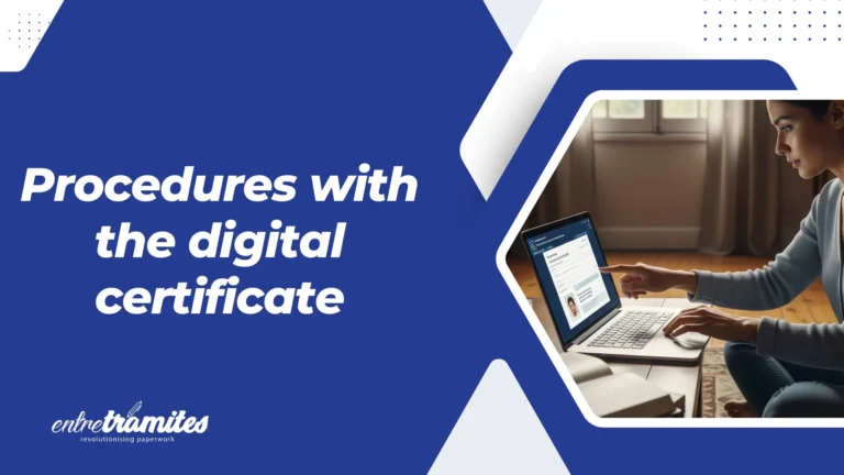 Procedures with the digital certificate