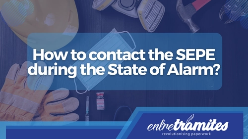 contact the sepe during the state of alarm