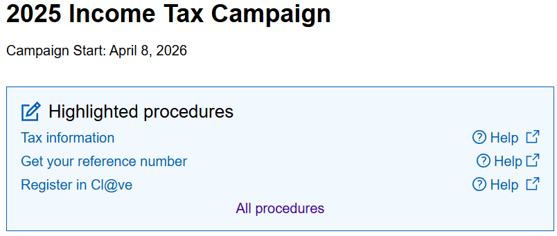 tax refund status in spain