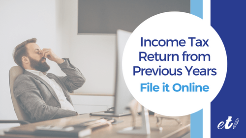 worried man because he did not send his Prior Years' Tax Returns
