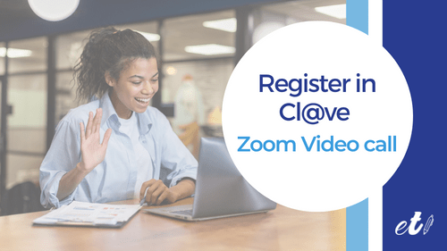 girl registering in Cl@ve via Zoom Video call