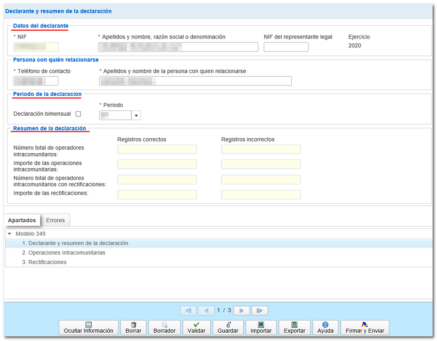 declarant data form 349