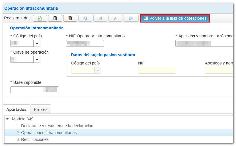 registration of intra-community operations