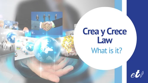 man offering information on the Crea y Crece Law
