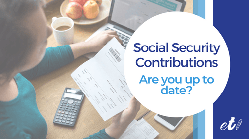 Woman checking if her Social Security Contributions are up to date