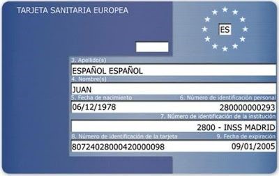 European Health Insurance Card example model