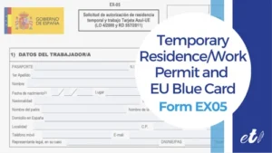 form ex05 for temporary permits and the eu blue card