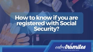 computer showing the page that tells you if you are registered with social security