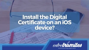 iPhone with the digital certificate