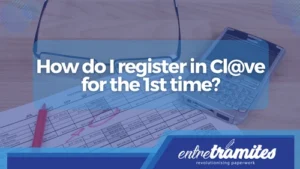 fist Time register in Cl@ve