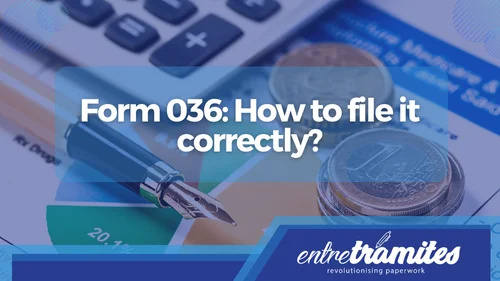 Form 036 How to file it correctly