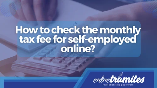 How to check the monthly tax fee for self-employed online