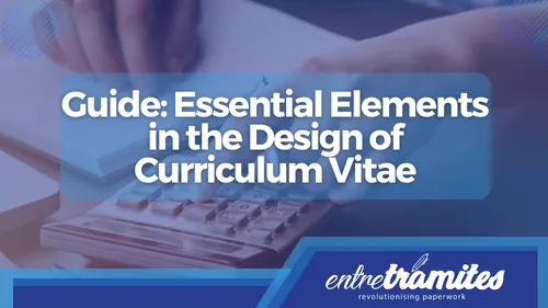 Guide Essential Elements in the Design of Curriculum Vitae