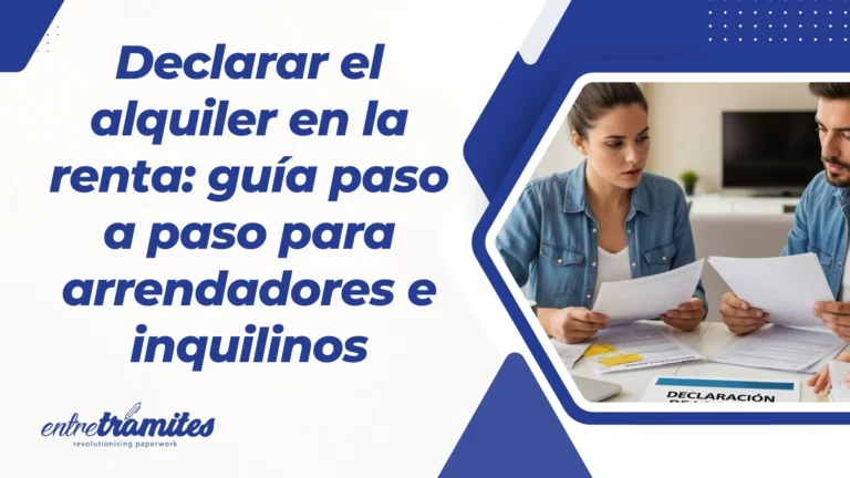 Declarar el alquiler en la renta