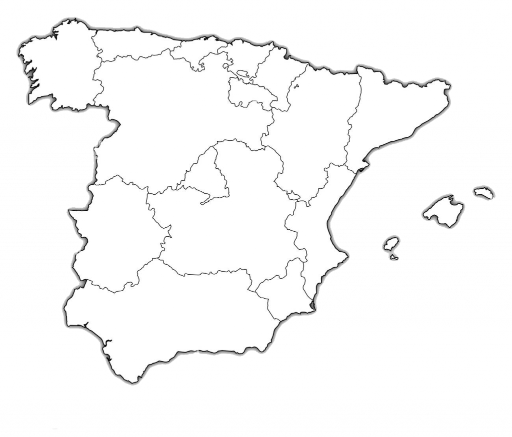 Mapa de españa en 2023