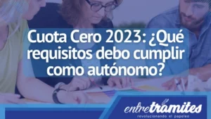 una autónoma que solicitó la cuota cero 2023