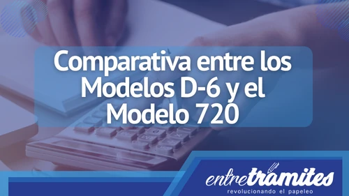 En este apartado conocerás las diferencias entre los modelos D-6 y 720 y las personas que deben presentar estos modelos.
