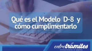 En este post sabrás el significado del Modelo D-8, su forma correcta de rellenar y su utilidad.