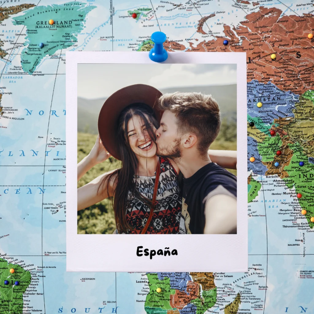 Pareja con visado Schengen en España