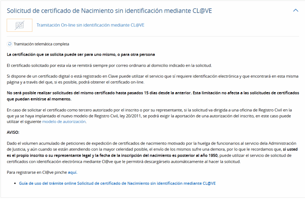 certificado negativo