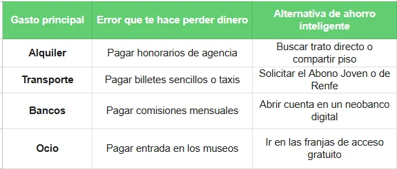 Gasto principal - vivir en España